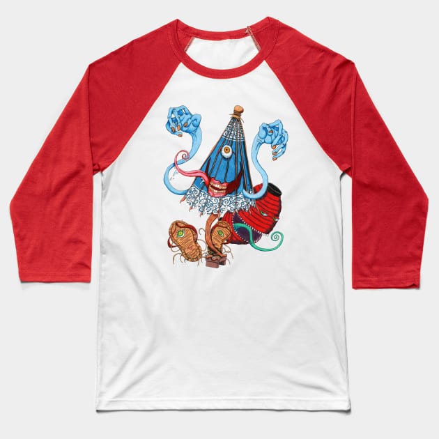 Karakasa Obake Baseball T-Shirt by NocturnalSea